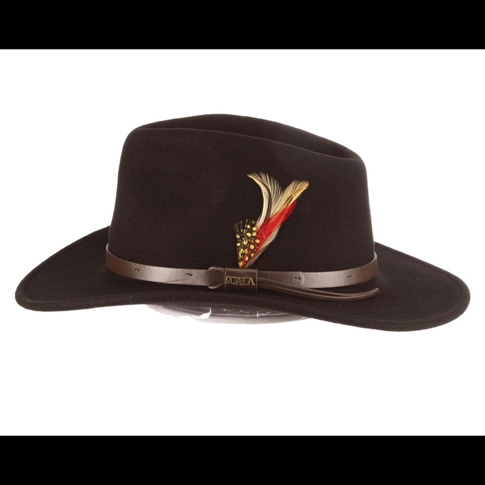 COPY - Scala Classico Men's Crushable Felt Outback Hat(new without tag)